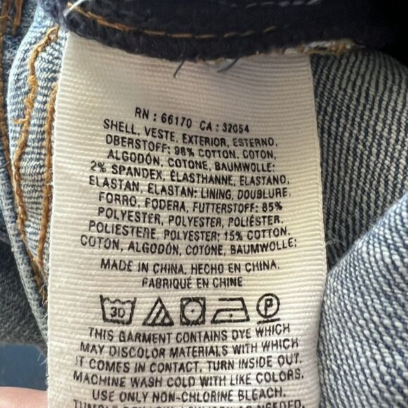 Pilcro Anthropologie Size 26 Embroidered Slim Boyfriend Pocket Blue High Rise F8 - Picture 7 of 8